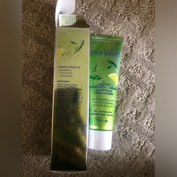Purlisse Matcha green tea and lemon detoxifying charcoal mask 50g - Picture 2 of 8